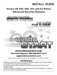 Ultra Start 430 Automobile Alarm User Manual