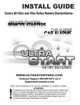 Ultra Start 42xx Automobile Alarm User Manual