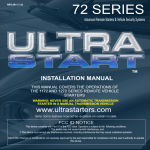 Ultra Start 1172 Automobile Alarm User Manual