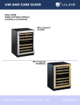 U-Line 2275ZWCOL Refrigerator User Manual