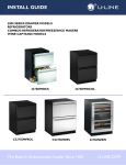 U-Line 2175RF Refrigerator User Manual