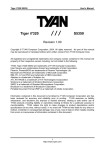 Tyan Computer S5350 Computer Hardware User Manual