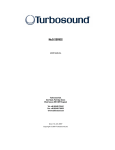 Turbosound NuQ SERIES Portable Speaker User Manual