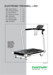 Tunturi J 660 Treadmill User Manual