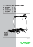 Tunturi J 440 Treadmill User Manual
