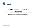 TROY Group 1300 Printer User Manual