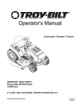 Troy-Bilt 769-06304 Lawn Mower User Manual