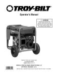 Troy-Bilt 30331 Portable Generator User Manual