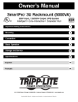 Tripp Lite 3U Power Supply User Manual