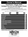 Tripp Lite 220/230/240V AC / 12W Power Supply User Manual