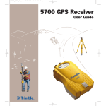 Trimble Outdoors 5700 GPS Receiver User Manual