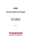 Transcend Information TS-RDM1 Computer Hardware User Manual