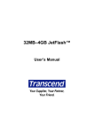 Transcend Information 32MB4GB Computer Drive User Manual