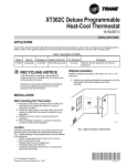 Trane Trane Communicating Thermostats (BACnet) Thermostat User Manual