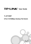 TP-Link 8-Port 10/100Mbps Desktop PoE Switch Network Router User Manual