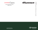 Toyota 2009 4Runner Automobile User Manual