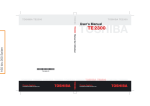 Toshiba TE2300 Laptop User Manual