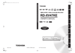 Toshiba RD-XV47KE VCR User Manual