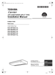 Toshiba RAV-SP240CT-UL Air Conditioner User Manual