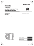 Toshiba RAV-SP1404AT8-E Air Conditioner User Manual