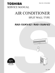 Toshiba RAS-13UKV-E2 Air Conditioner User Manual