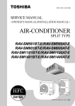 Toshiba R410A Air Conditioner User Manual
