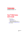 Toshiba PT429U057023 Laptop User Manual
