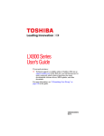 Toshiba PQQ14U004001 Personal Computer User Manual