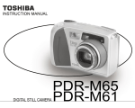 Toshiba PDR-M61 Digital Camera User Manual