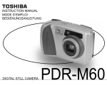 Toshiba PDR-M60 Digital Camera User Manual