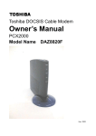 Toshiba PCX2000 Modem User Manual
