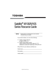 Toshiba M105 MP3 Player User Manual