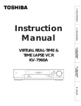 Toshiba KV-7960A VCR User Manual