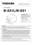 Toshiba IK-SX1 Security Camera User Manual