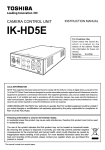Toshiba ik-hd5e Security Camera User Manual