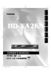 Toshiba HD-XA2KN DVD Player User Manual