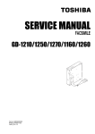 Toshiba GD-1210 Fax Machine User Manual