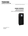 Toshiba G9000 Power Supply User Manual