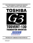 Toshiba G3 TOSVERT-130 Power Supply User Manual