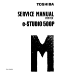 Toshiba e-STUDIO500P Printer User Manual