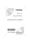 Toshiba BDX2250KU Blu-ray Player User Manual