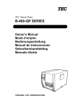 Toshiba B-480-QP Printer User Manual