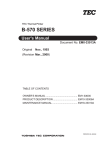 Toshiba B-450-HS-QQ Printer User Manual