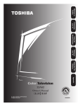 Toshiba 32A62 CRT Television User Manual