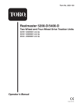 Toro 5400-D Automobile User Manual