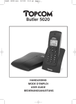 Topcom 5020 Cordless Telephone User Manual