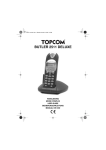 Topcom 2511 Deluxe Cordless Telephone User Manual