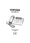 Topcom 220 Telephone User Manual