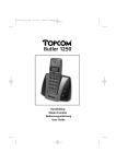 Topcom 1250 Cordless Telephone User Manual