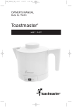 Toastmaster TMHP4 Hot Beverage Maker User Manual